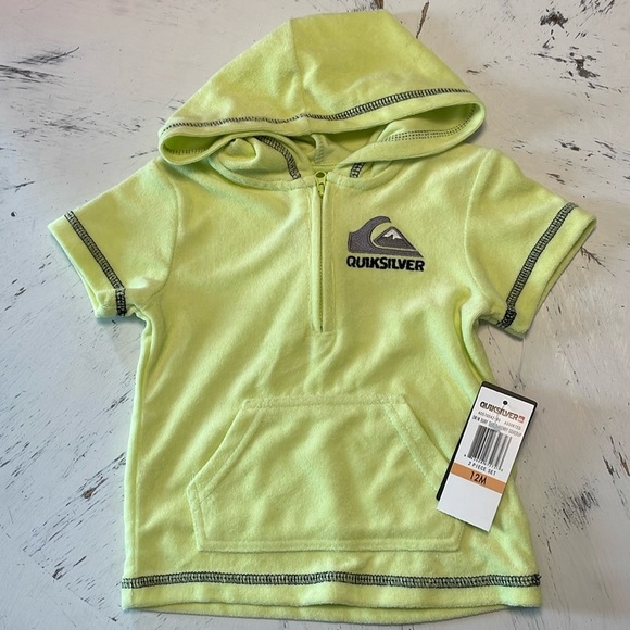 Quiksilver Other - NEW Quicksilver 12 mo Swim Cover Up Shirt.